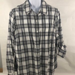 Gap Plaid Long sleeve shirt NWOT